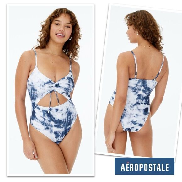 Aeropostale Tie-Dye Halter Monokini - Picture 1 of 11